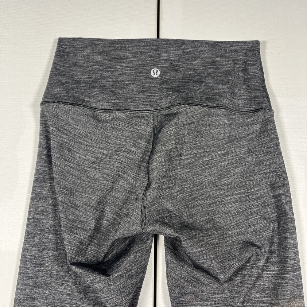 LULULEMON Leggings Heathered Gray Wunder Under High-Rise 25" Luxtreme Size 4 - Picture 4 of 13